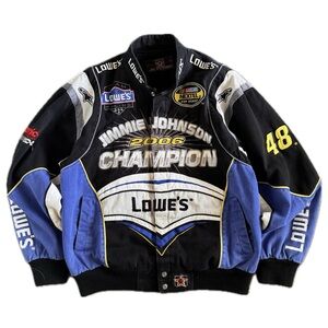NEED GONE Vintage NASCAR Racing Jacket – Jimmie Johnson Lowe’s 2006 Champion